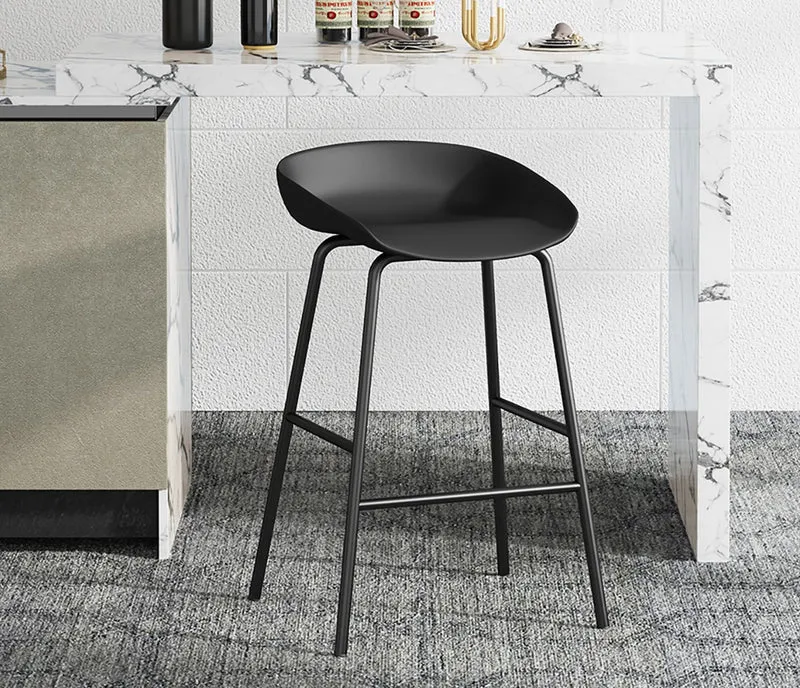 Chaise de comptoir Anna Noir