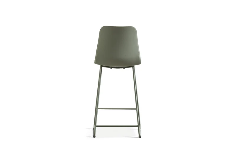 Chaise de comptoir Marie Gris-vert