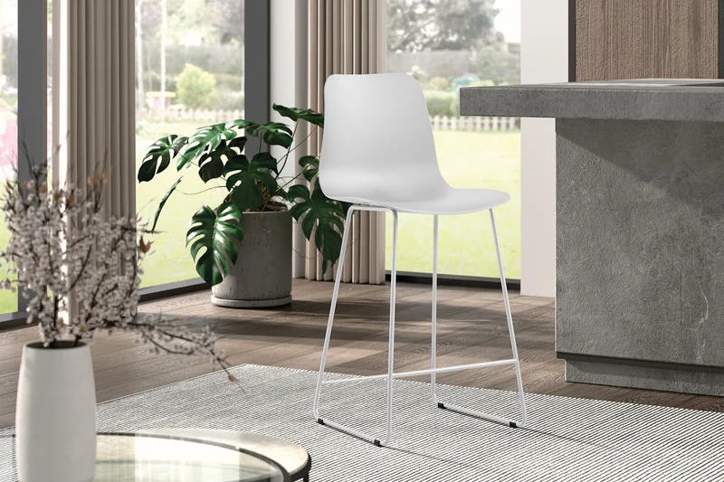 Chaise de comptoir Marie Blanc