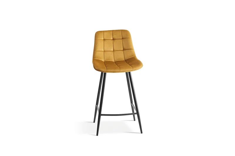 Chaise de comptoir Juta Velours Or
