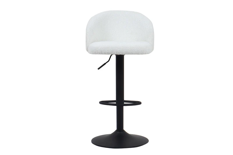 Tabouret de bar Arda Bouclé Blanc