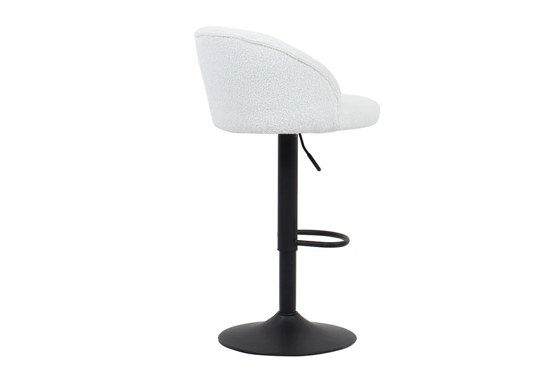 Tabouret de bar Arda Bouclé Blanc