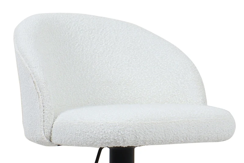 Tabouret de bar Arda Bouclé Blanc