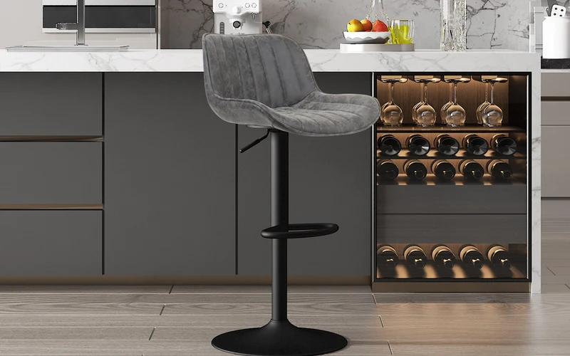 Tabouret de bar Fenna Gris