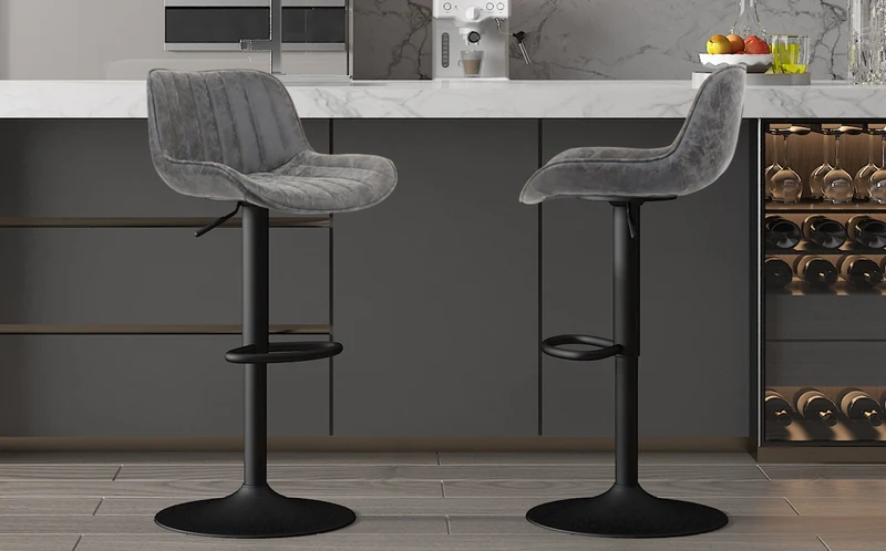 Tabouret de bar Fenna Gris