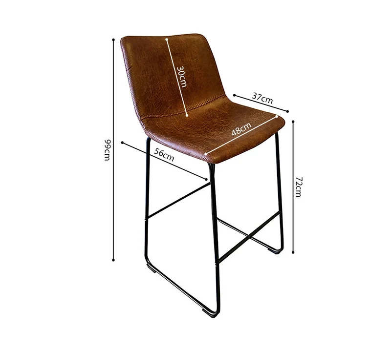 Tabouret de bar Mancia Camel