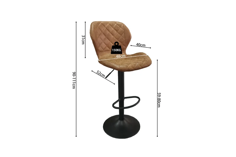 Tabouret de bar Malaga Camel