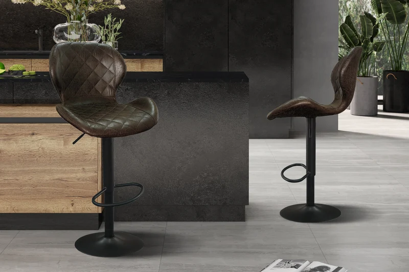 Tabouret de bar Malaga Brun foncé