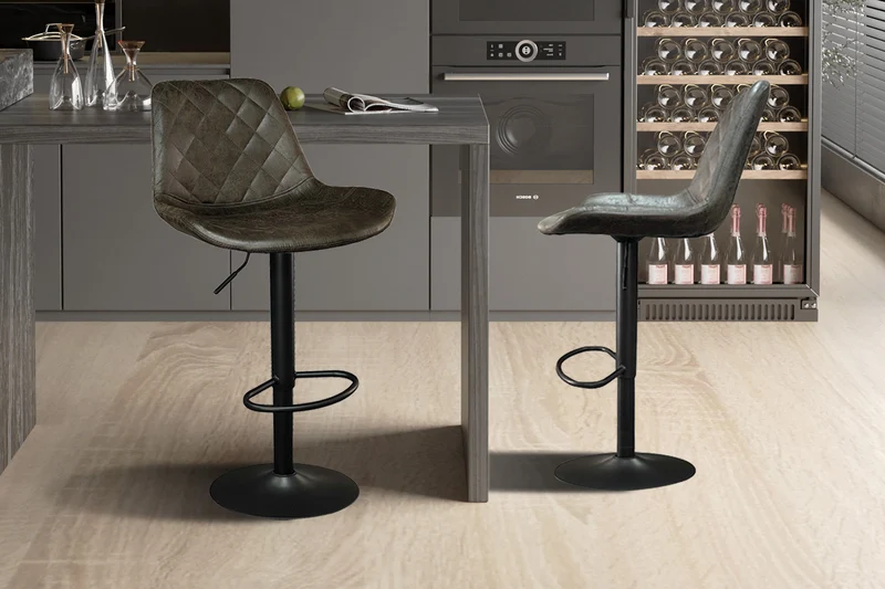 Tabouret de bar Madrid Brun foncé
