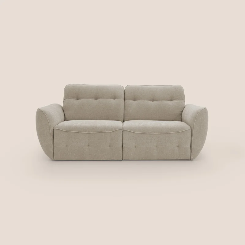 Cerbero canapé 2 ou 3 places en bouclette douce imperméable T07 beige