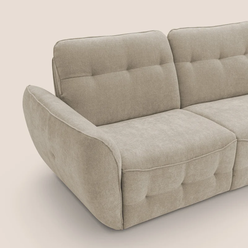 Cerbero canapé 2 ou 3 places en bouclette douce imperméable T07 beige