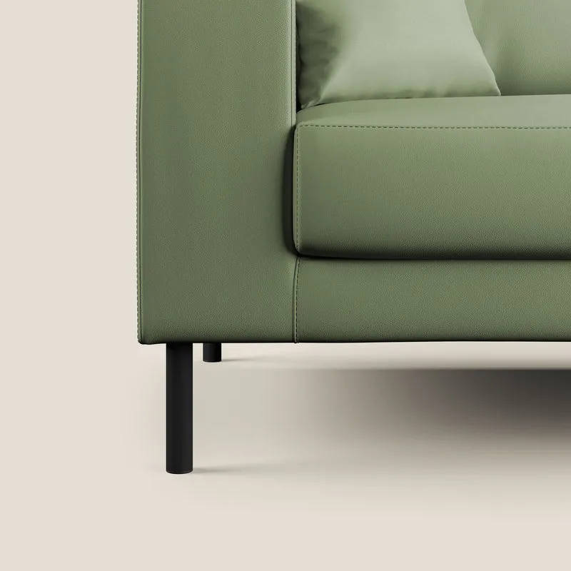Uranio Canapé d'angle moderne réversible en simili cuir imperméable T04 vert