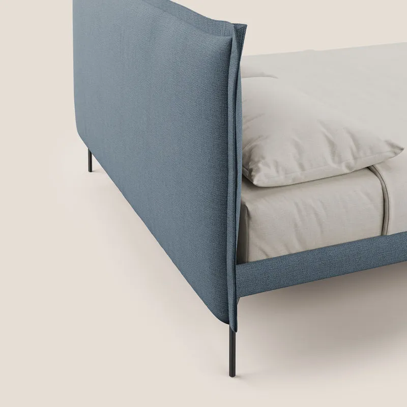 Eric lit rembourré au design minimaliste en tissu imperméable T14 sucre glace