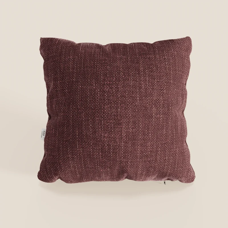 Lyon coussin disponible en plusieurs couleurs, fabriqué en tissu tressé souple imperméable T06 rouge