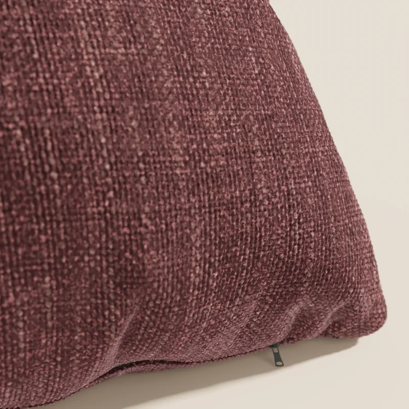 Lyon coussin disponible en plusieurs couleurs, fabriqué en tissu tressé souple imperméable T06 rouge