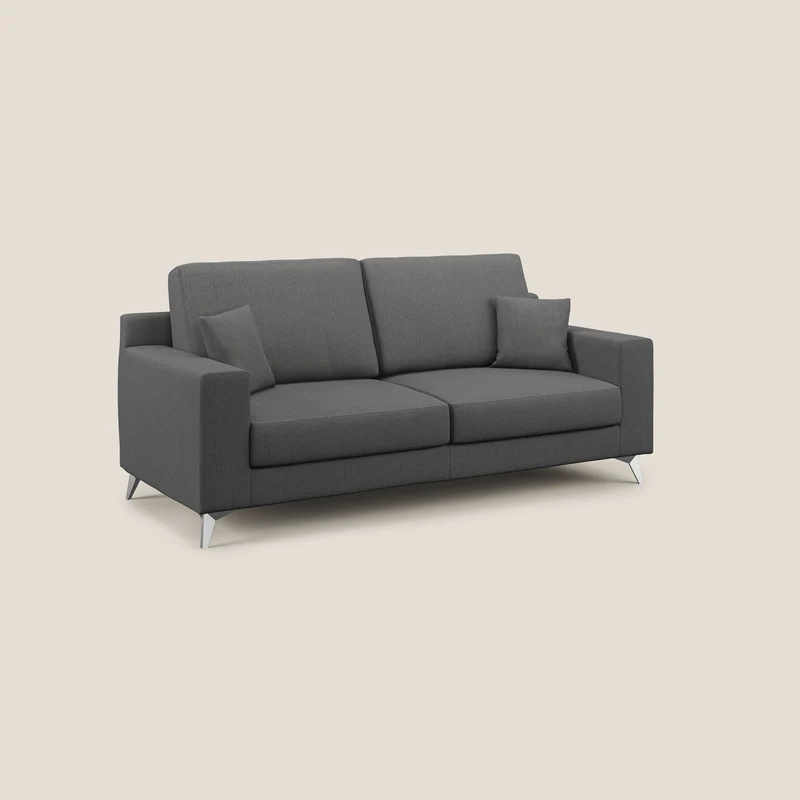 Michael Canapé en tissu imperméable antitache T03 gris