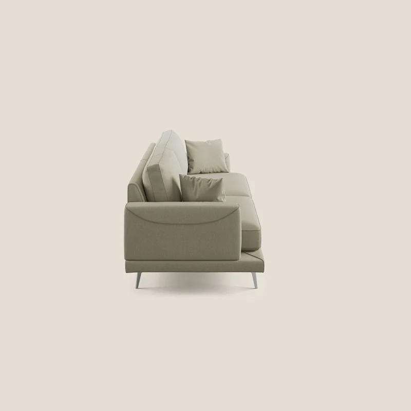 Dorian canapé moderne en tissu doux anti-tache T05 crème