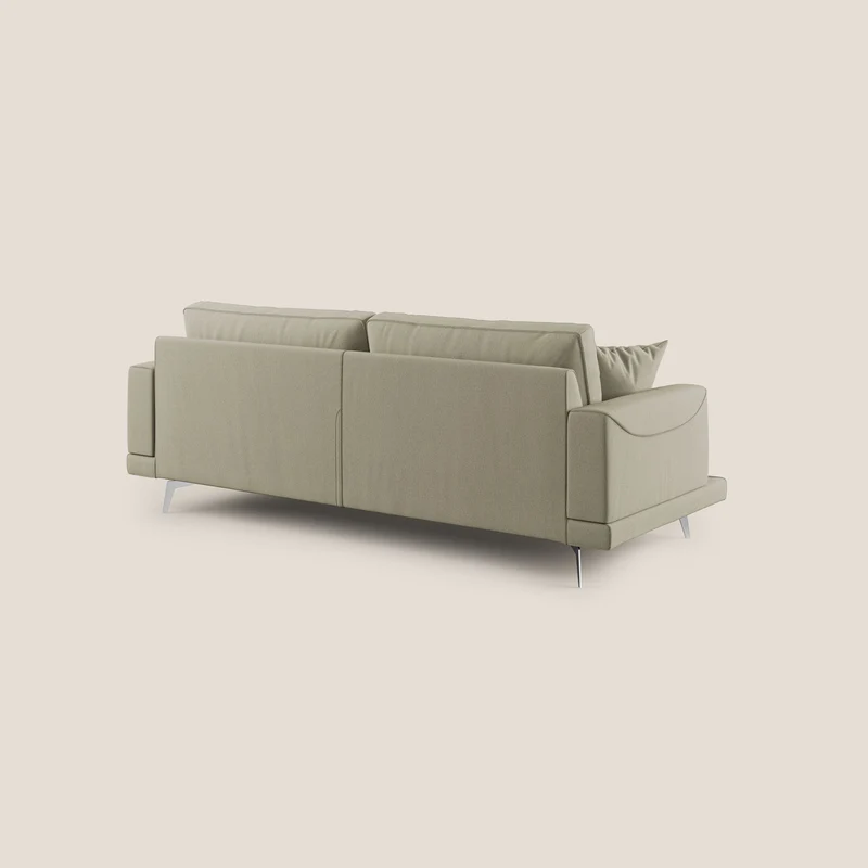 Dorian canapé moderne en tissu doux anti-tache T05 crème