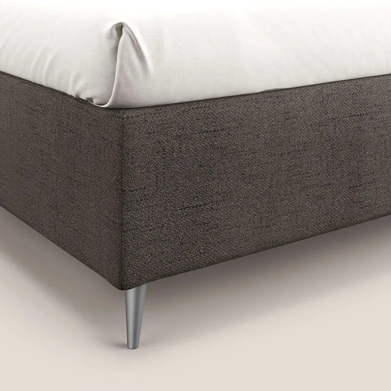 Febe sommier compact avec coffre de grande capacité en tissu imperméable T03 taupe