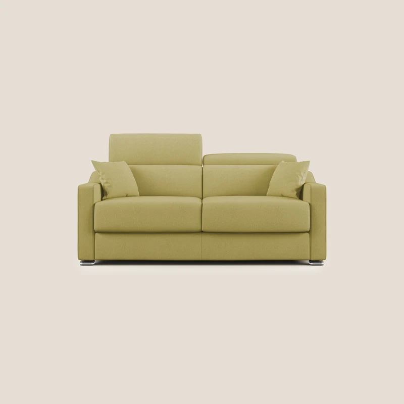 Amber canapé convertible en tissu détachable T05 jaune