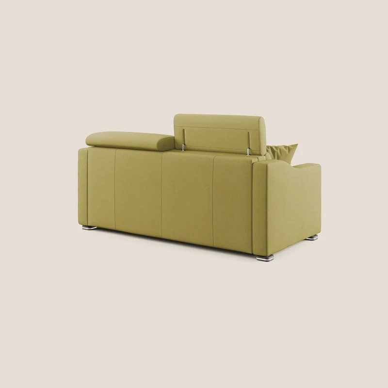 Amber canapé convertible en tissu détachable T05 jaune