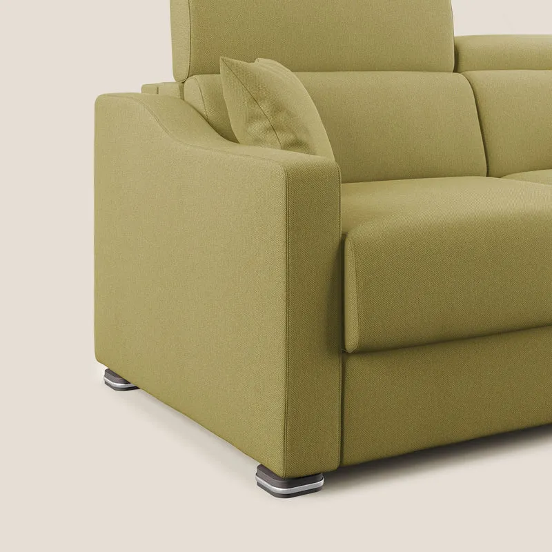 Amber canapé convertible en tissu détachable T05 jaune