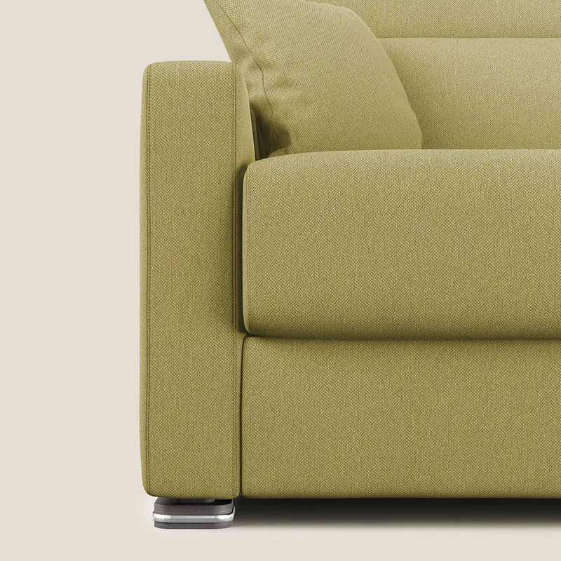 Amber canapé convertible en tissu détachable T05 jaune