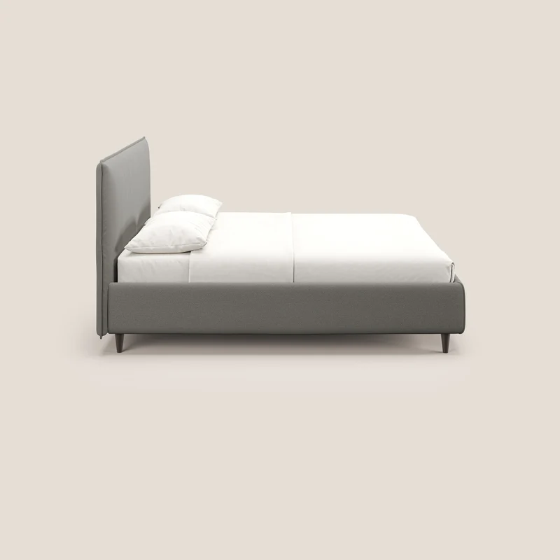 Hunter lit rembourré avec coffre déhoussable en tissu imperméable flammé T19 beige