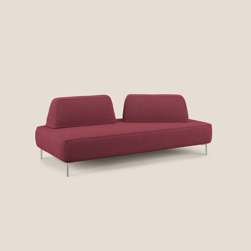 Newton Canapé modulable avec dossier amovibles T07 rouge