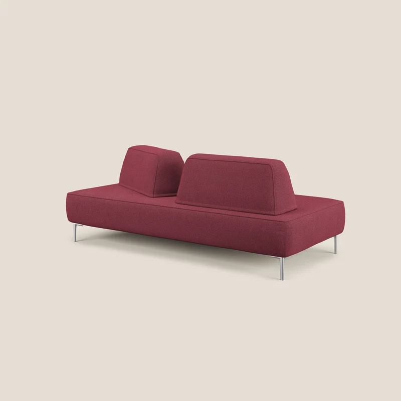 Newton Canapé modulable avec dossier amovibles T07 rouge
