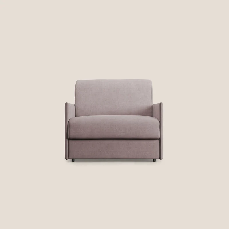 Evans fauteuil convertible en tissu imperméable T02 rose