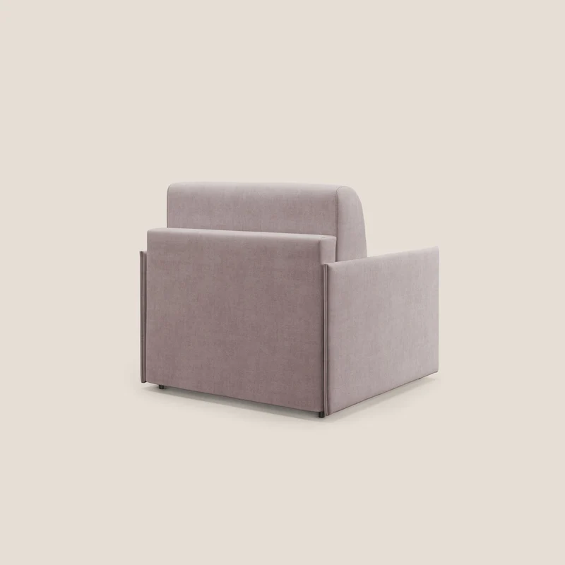 Evans fauteuil convertible en tissu imperméable T02 rose