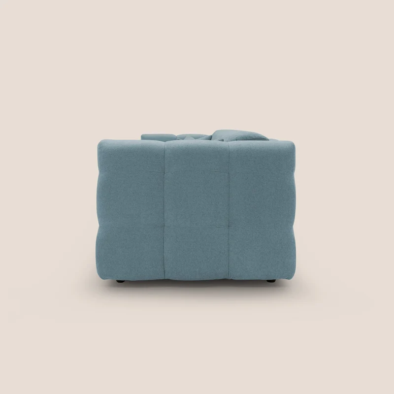 Tender Canapé convertible avec matelas H14 cm en bouclette imperméable T07 sucre glace