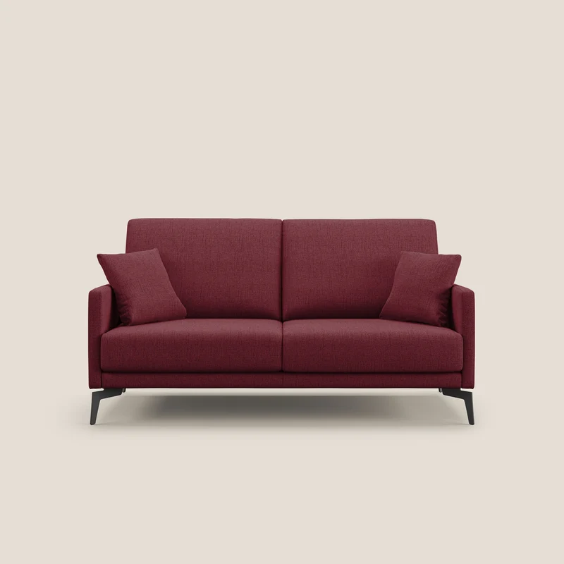 Saturno canapé moderne en tissu doux imperméable T03 rouge