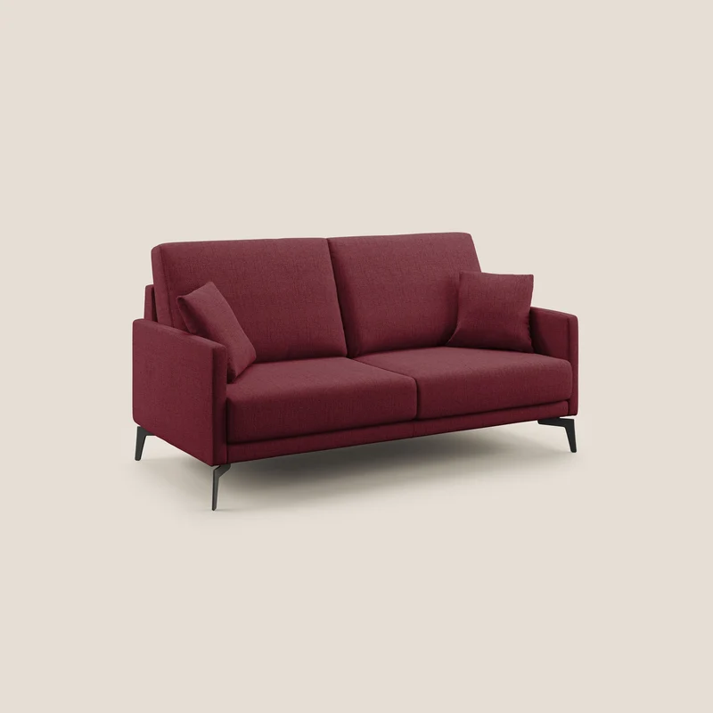 Saturno canapé moderne en tissu doux imperméable T03 rouge