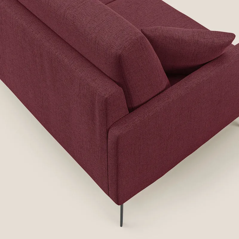 Saturno canapé moderne en tissu doux imperméable T03 rouge