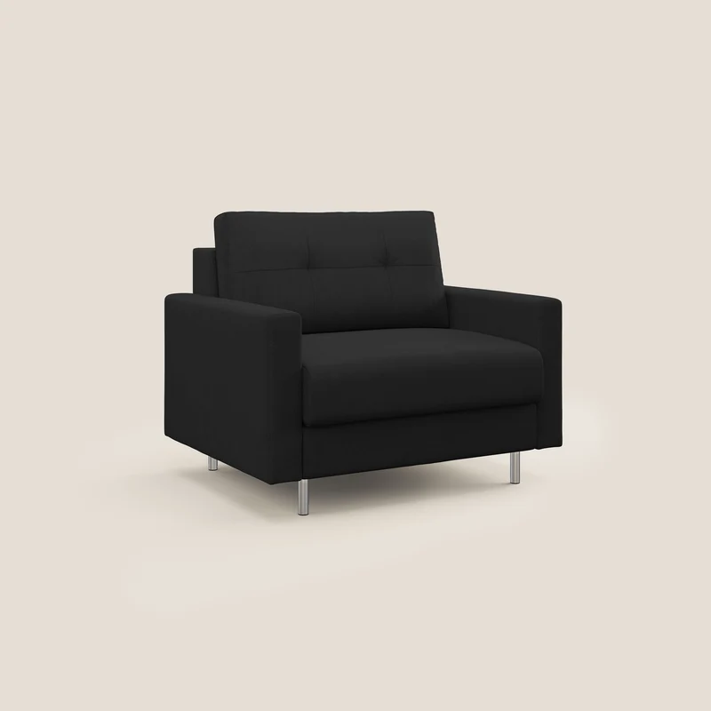 Megan fauteuil convertible en microfibre détachable T11 noir