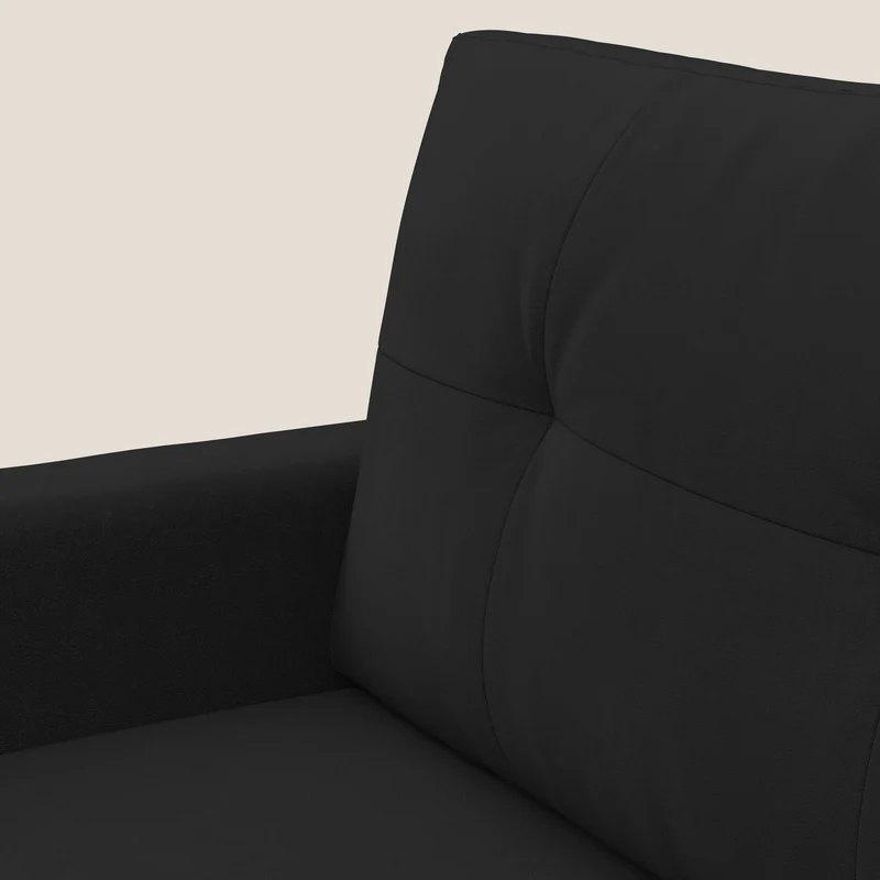 Megan fauteuil convertible en microfibre détachable T11 noir