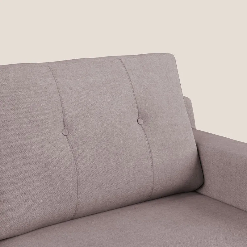 Danish canapé d'angle moderne reversible en tissu doux imperméable T02 rose