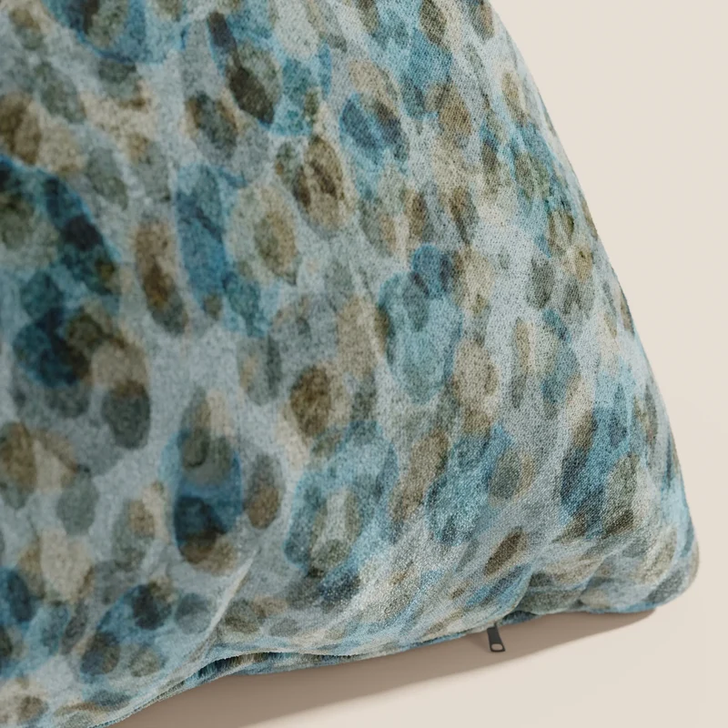 Brush coussins en Velours imperméable vert d'eau