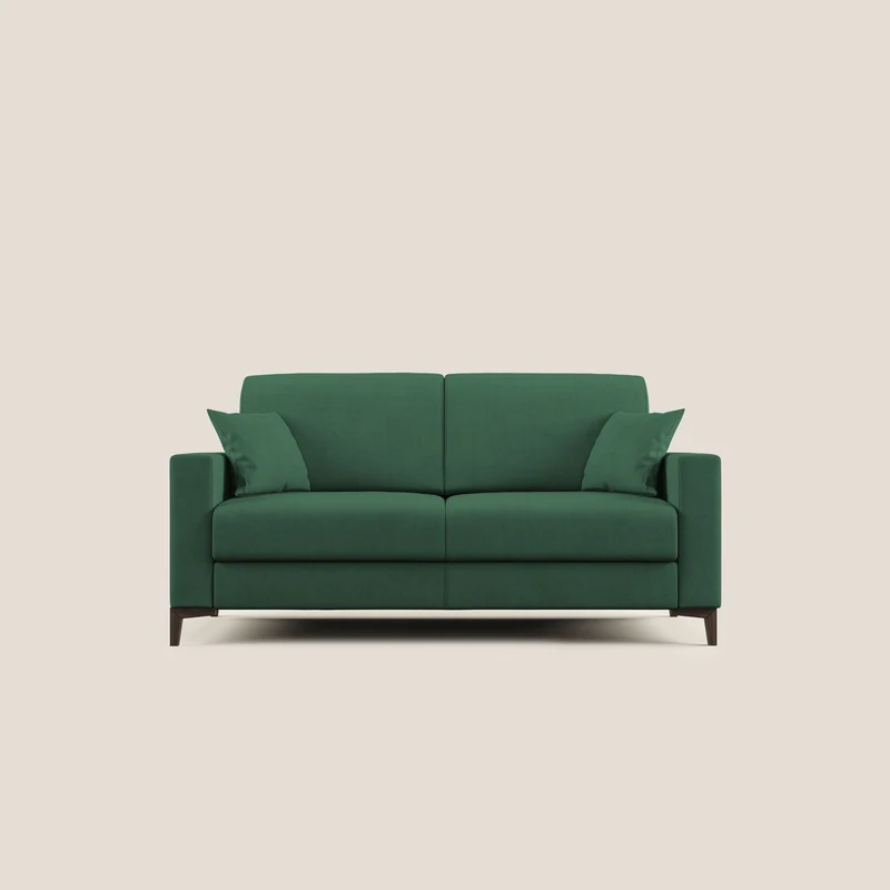 Kafka canapé lit convertible en tissu doux imperméable T02 vert