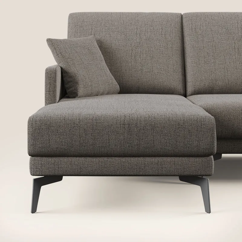 Saturno canapé panoramique moderne en tissu doux imperméable T03 taupe