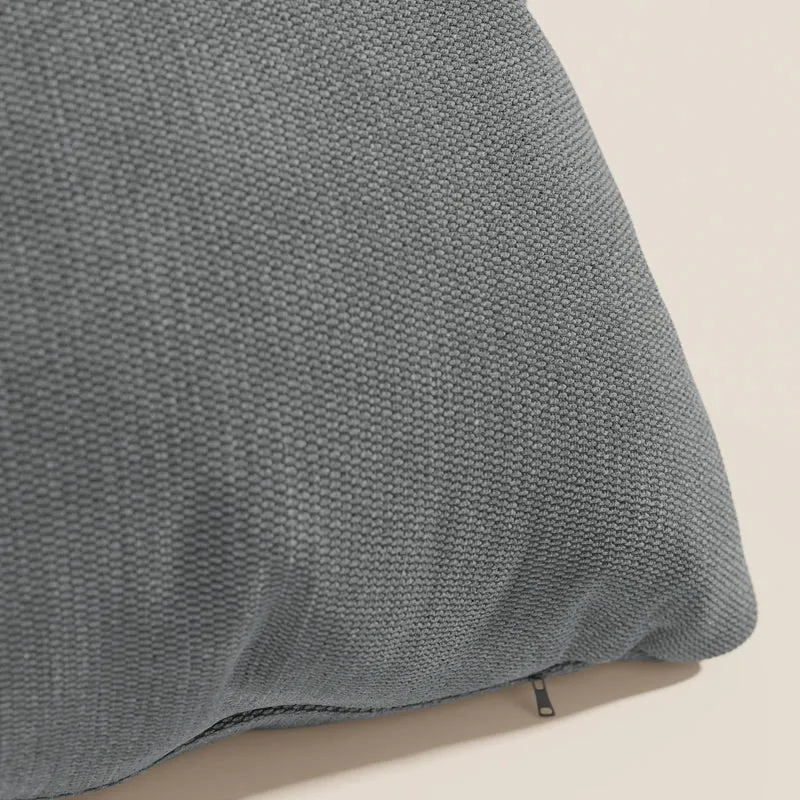 Coussin Miami disponible en plusieurs couleurs, fabriqué en tissu imperméable T14 gris doux
