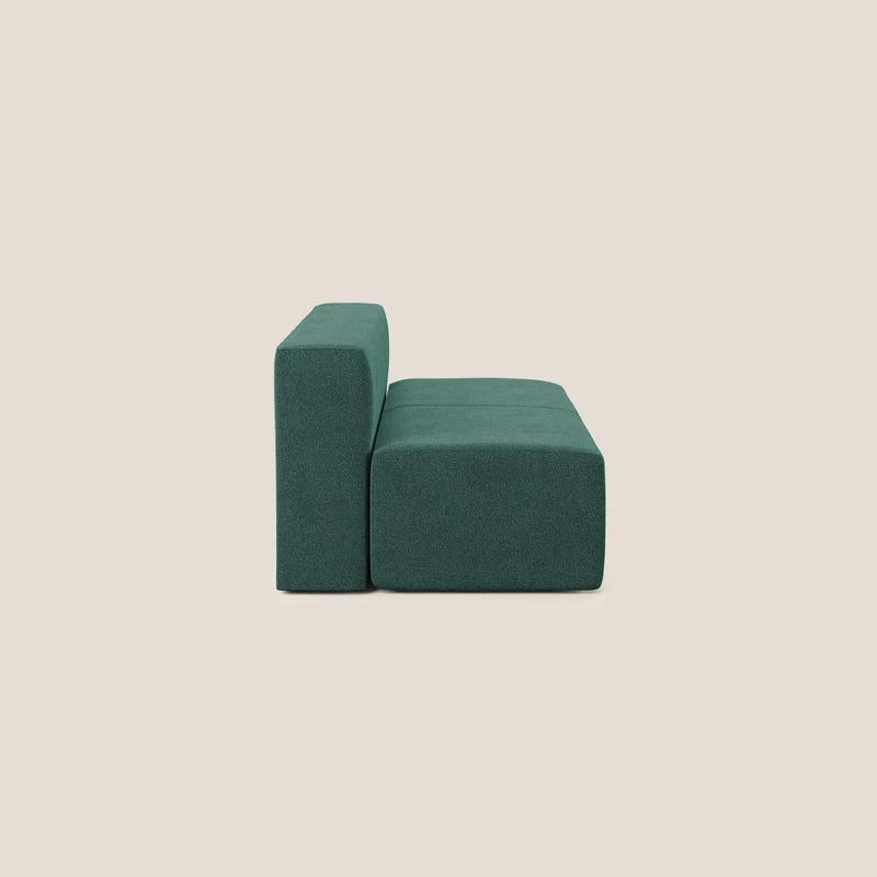 Nettuno module central maxi en bouclette douce T07 vert