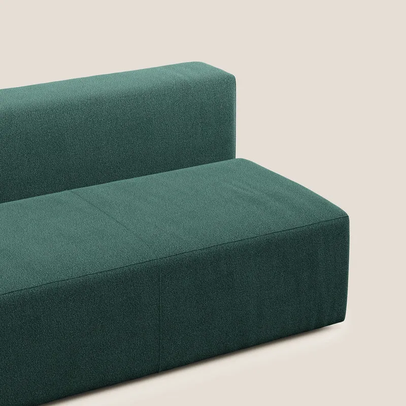 Nettuno module central maxi en bouclette douce T07 vert