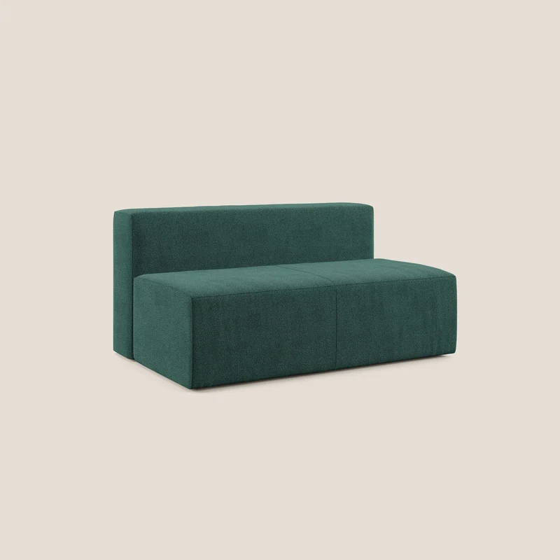 Nettuno module central maxi en bouclette douce T07 vert