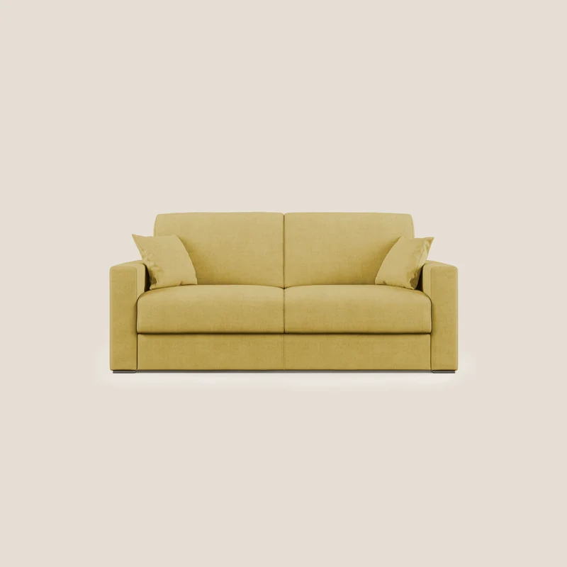 Best canapé-lit double en tissu imperméable T02 jaune