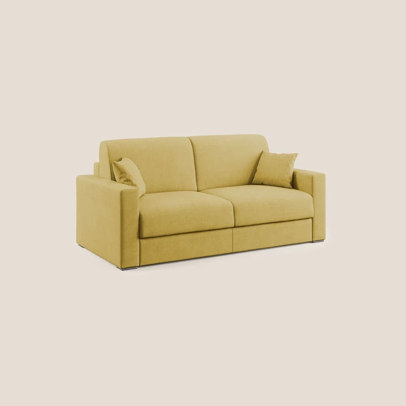 Best canapé-lit double en tissu imperméable T02 jaune