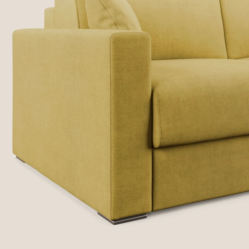 Best canapé-lit double en tissu imperméable T02 jaune