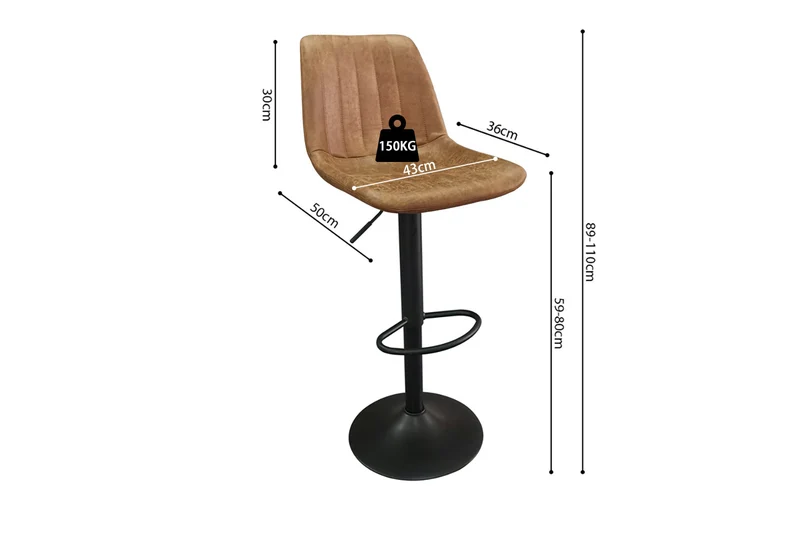 Tabouret de bar Barcelona Camel